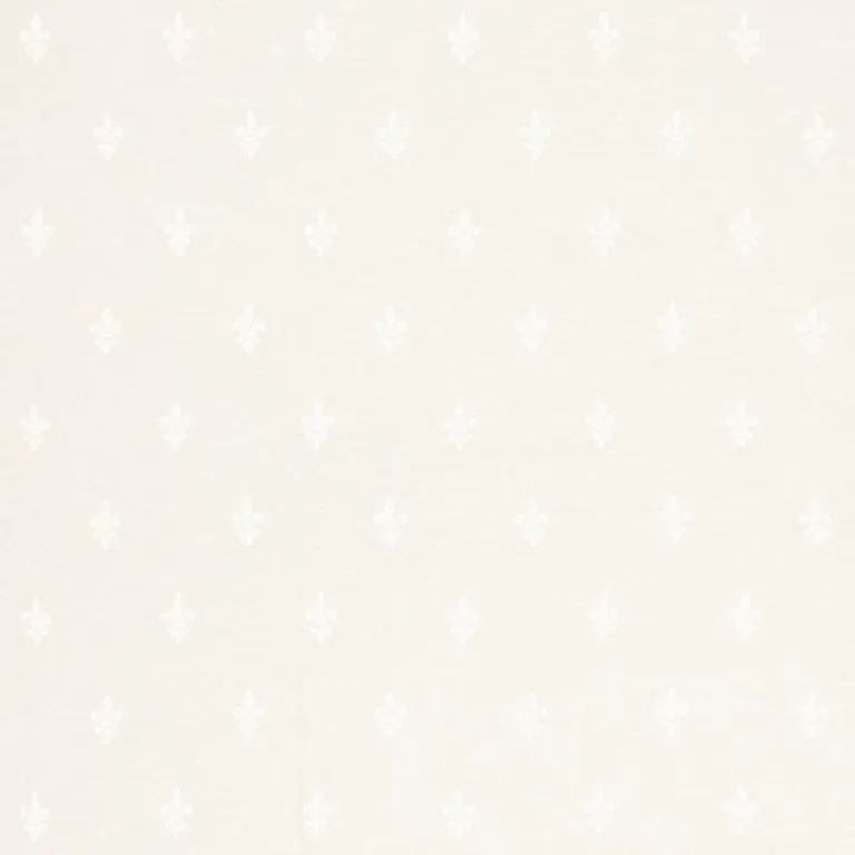 Schumacher 66290 Fleur De Lys Sheer Ivory fabric swatch