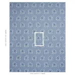 Schumacher 82190 Fleurette Denim fabric swatch