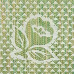 Schumacher 82192 Fleurette Leaf fabric swatch