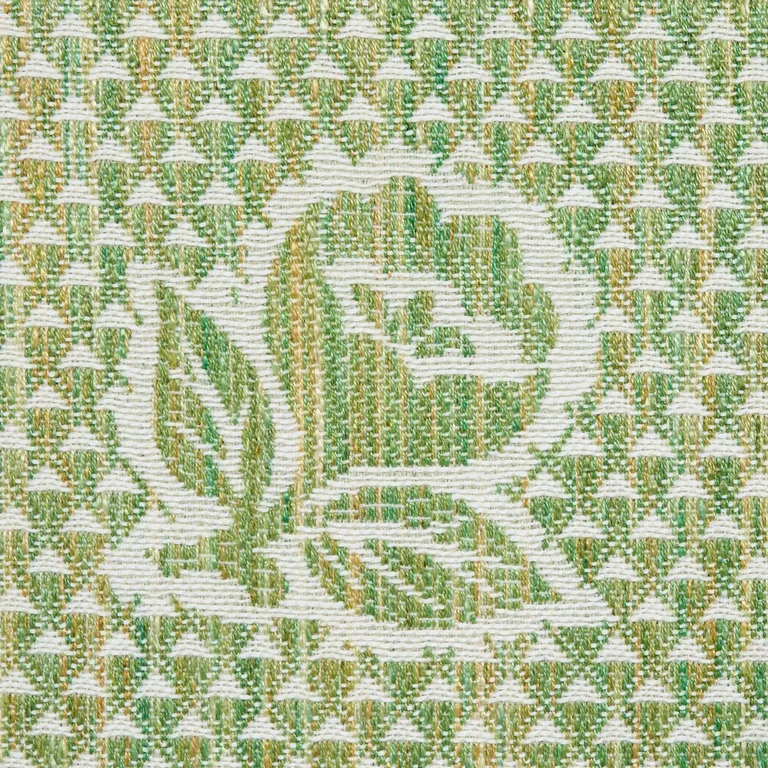 Schumacher 82192 Fleurette Leaf fabric swatch