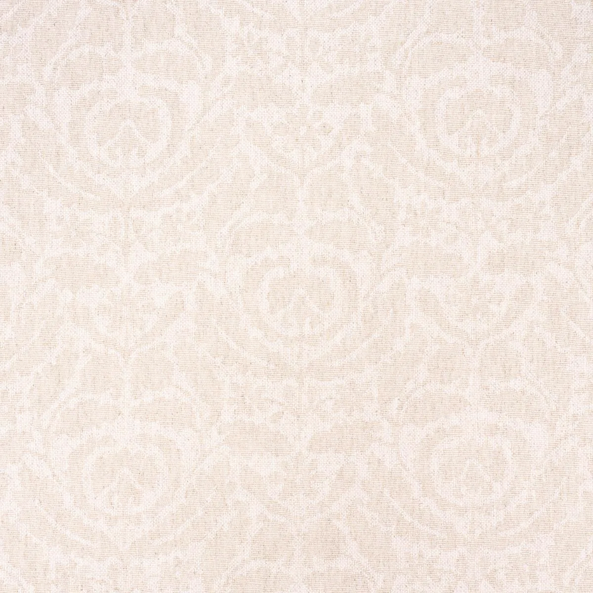 Schumacher 83320 Flora Cashmere Damask Natural fabric swatch