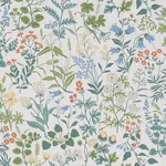 Schumacher 182982 Flora Ivory fabric swatch