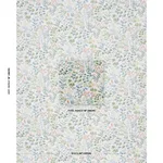 Schumacher 182982 Flora Ivory fabric swatch