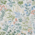 Schumacher 182982 Flora Ivory fabric swatch