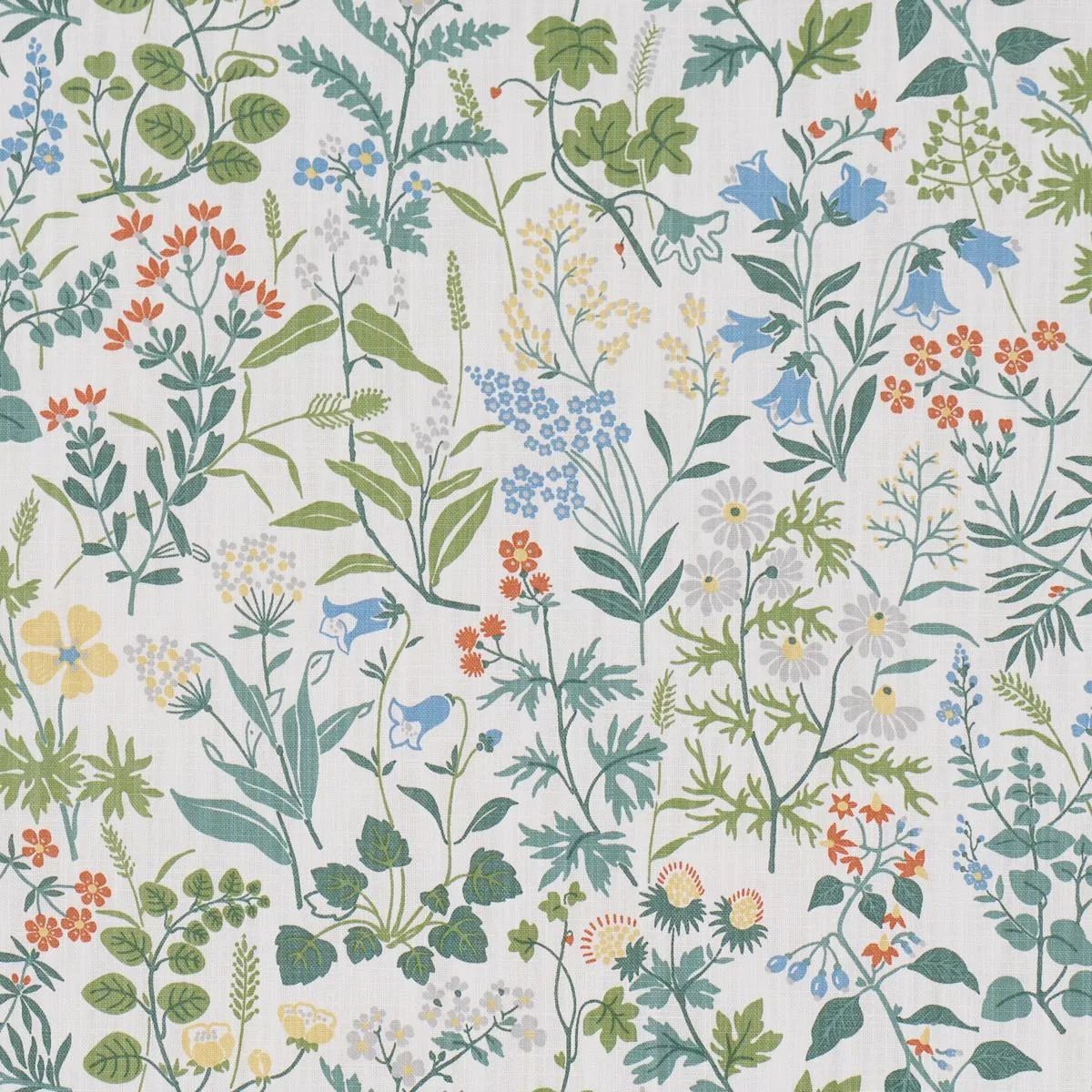 Schumacher 182982 Flora Ivory fabric swatch