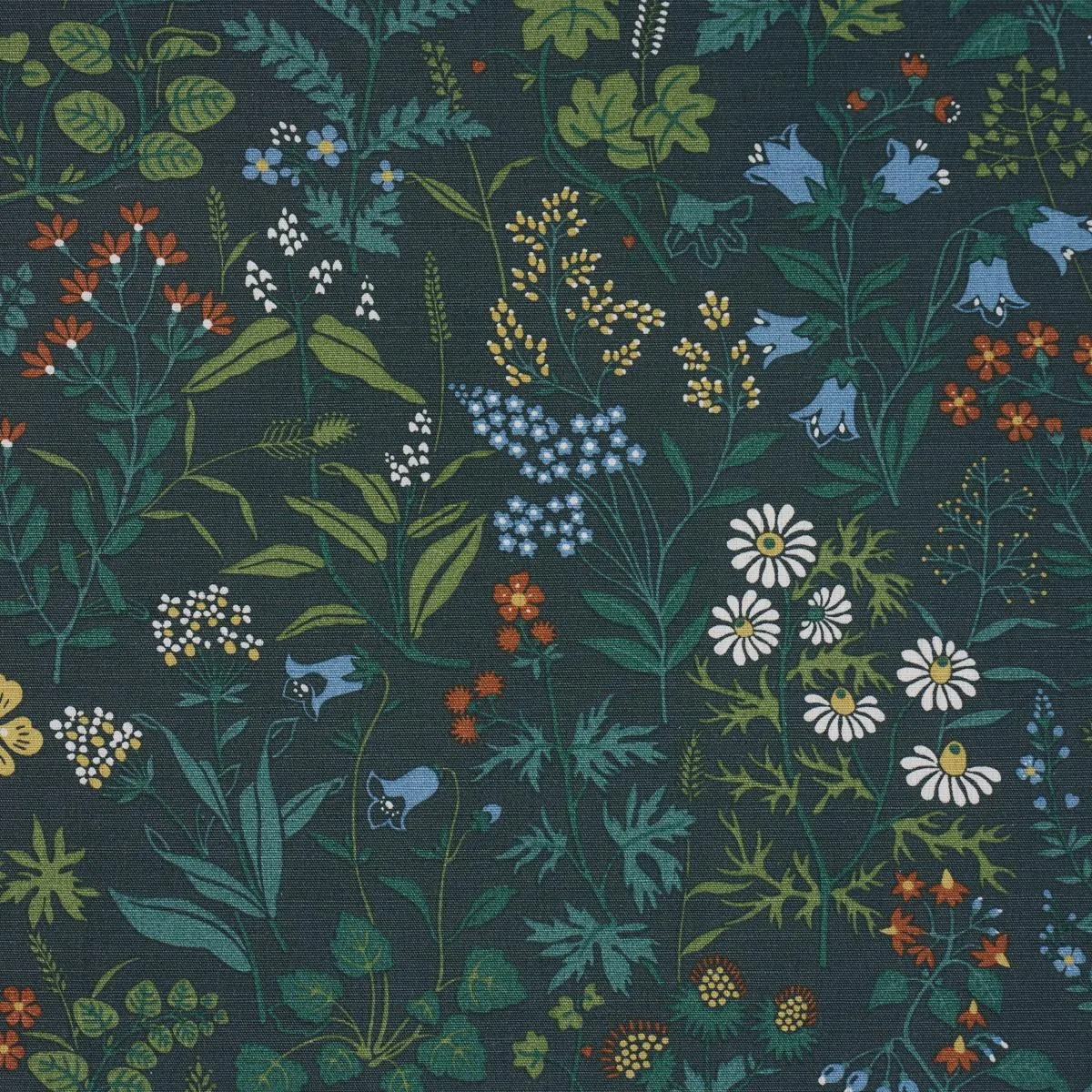Schumacher 182981 Flora Spruce fabric swatch