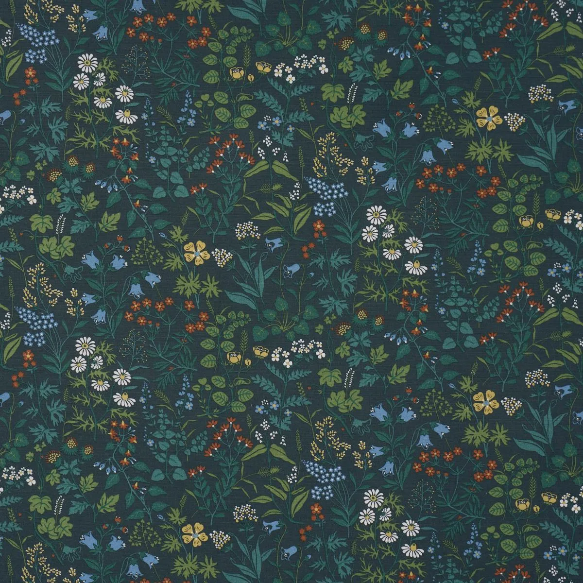 Schumacher 182981 Flora Spruce fabric swatch