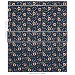 Schumacher 179951 Floralia Indigo fabric swatch