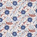 Schumacher 179952 Floralia Parchment fabric swatch
