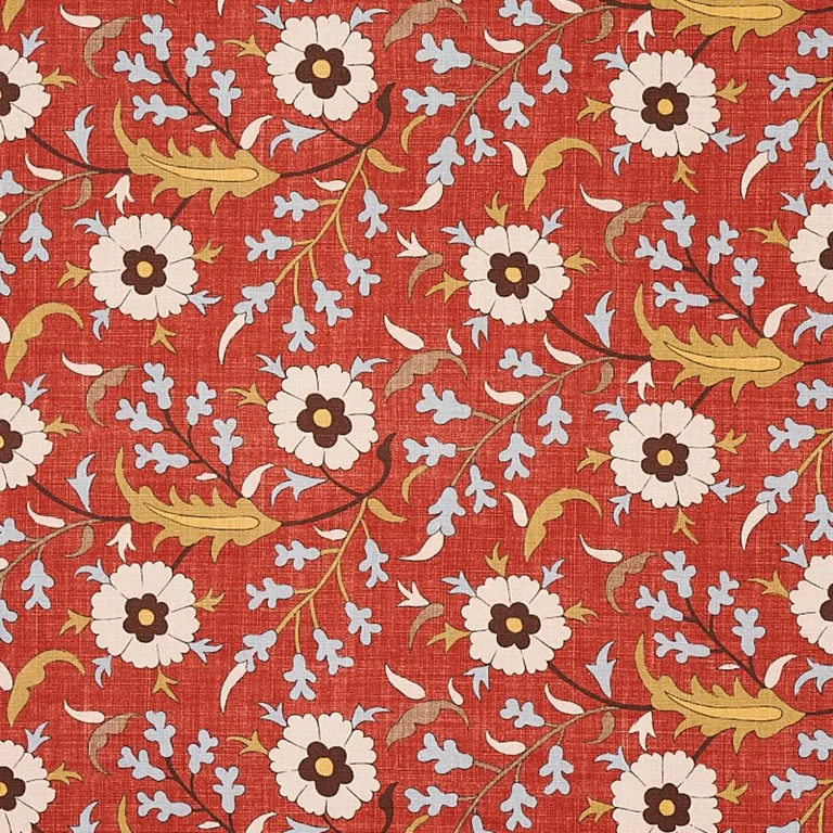 Schumacher 179950 Floralia Pompeii fabric swatch