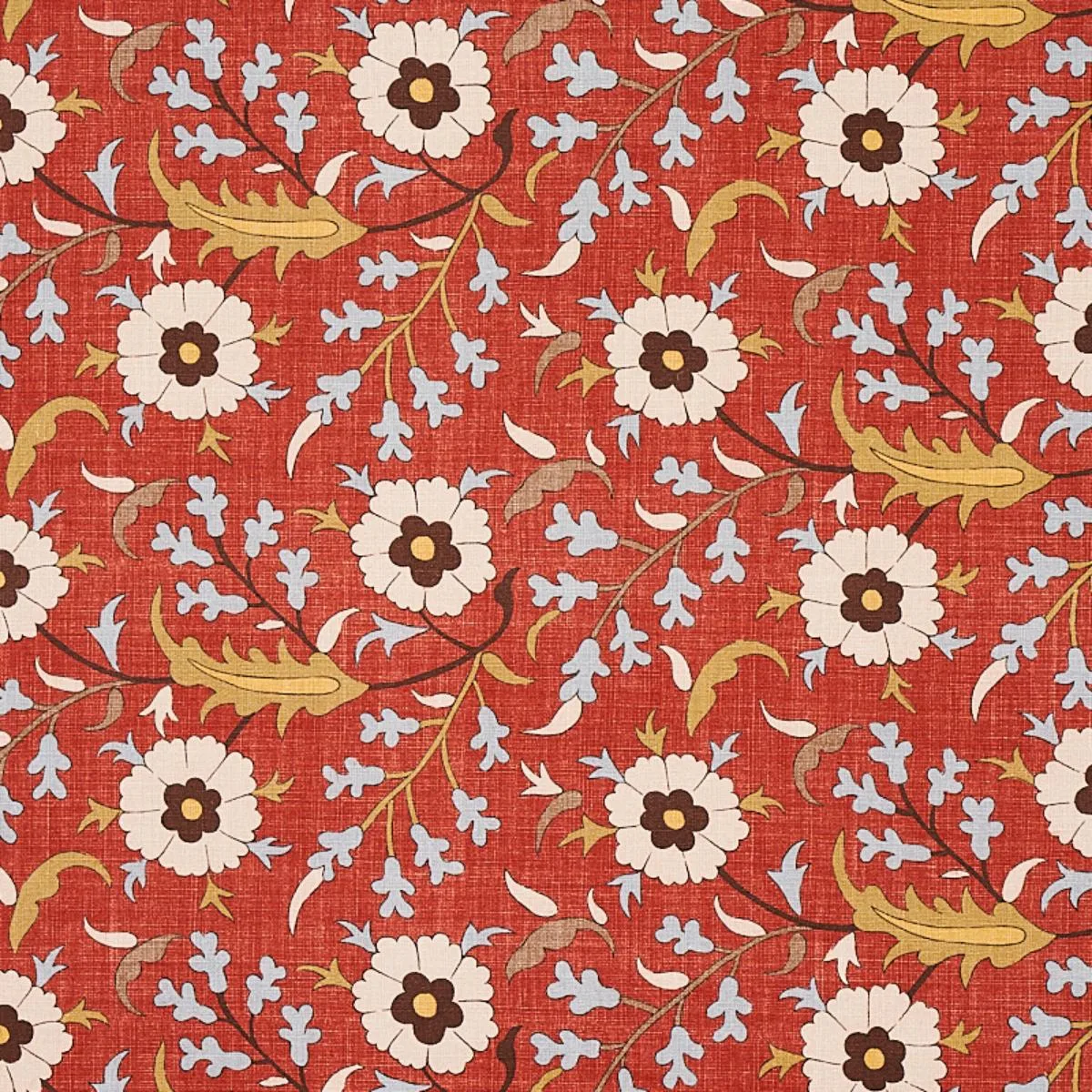 Schumacher 179950 Floralia Pompeii fabric swatch