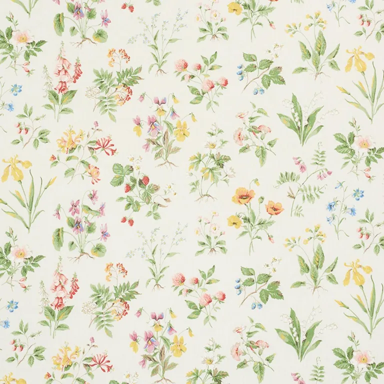 Schumacher 178791 Floreana Berry fabric swatch