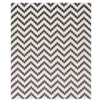 Schumacher 80220 Florentine Chevron Velvet Black fabric swatch