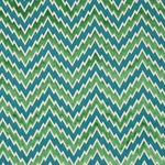 Schumacher 80221 Florentine Chevron Velvet Emerald fabric swatch