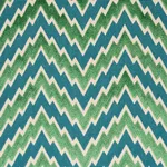 Schumacher 80221 Florentine Chevron Velvet Emerald fabric swatch