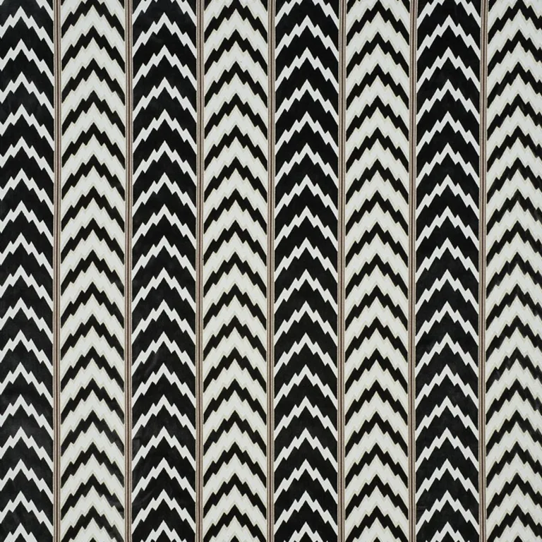 Schumacher 77111 Florentine Velvet Black fabric swatch