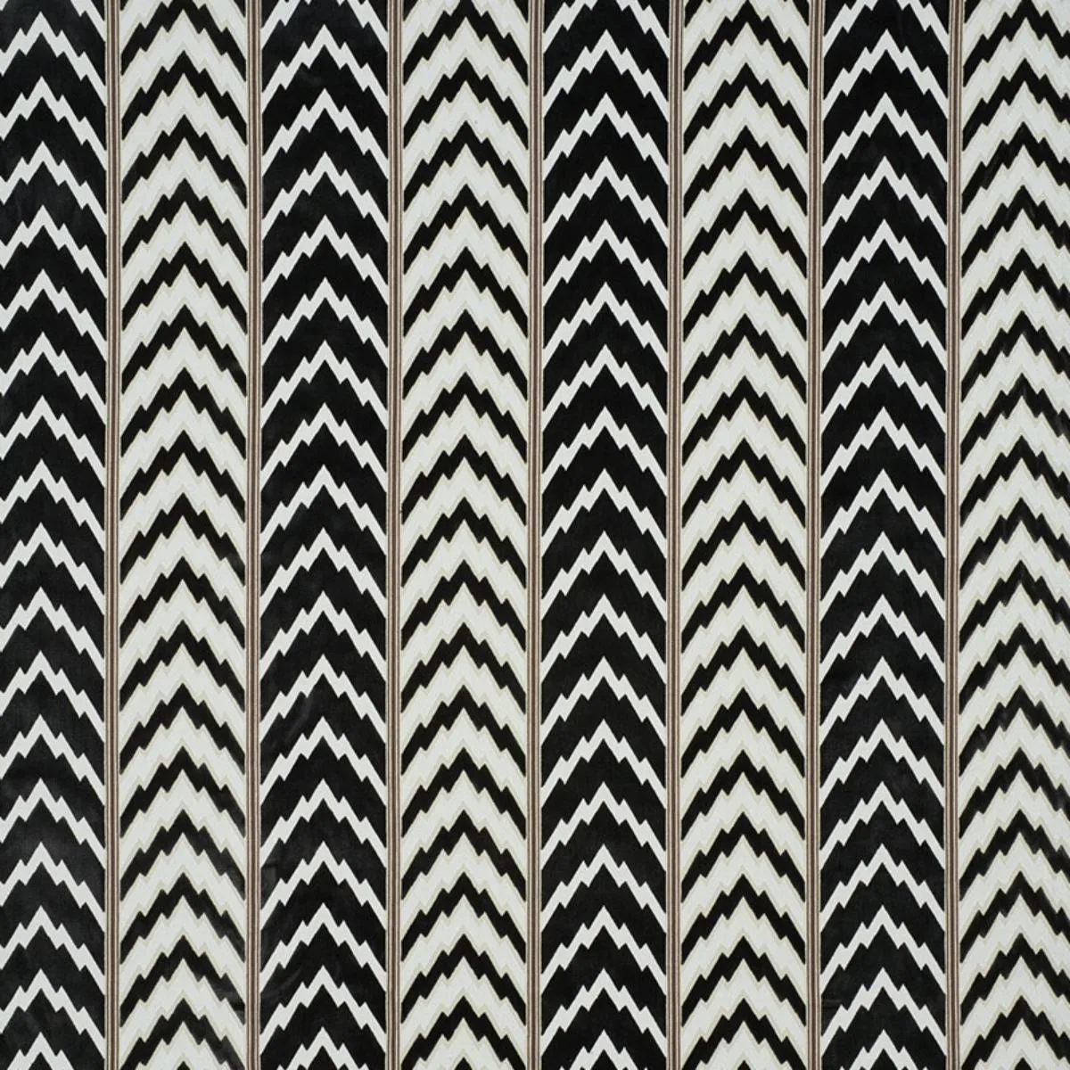 Schumacher 77111 Florentine Velvet Black fabric swatch