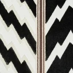 Schumacher 77111 Florentine Velvet Black fabric swatch