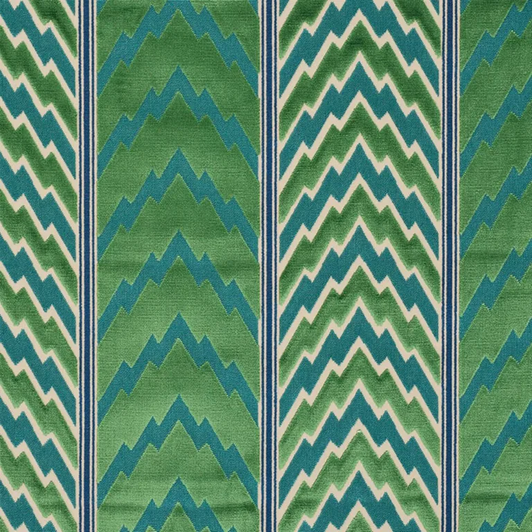 Schumacher 77110 Florentine Velvet Emerald fabric swatch