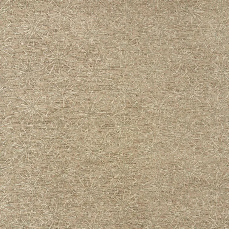 Schumacher 70861 Flower Chenille Sandstone fabric swatch
