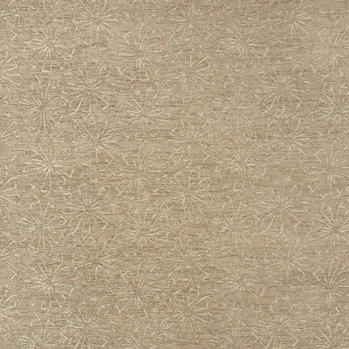 Schumacher 70861 Flower Chenille Sandstone fabric swatch