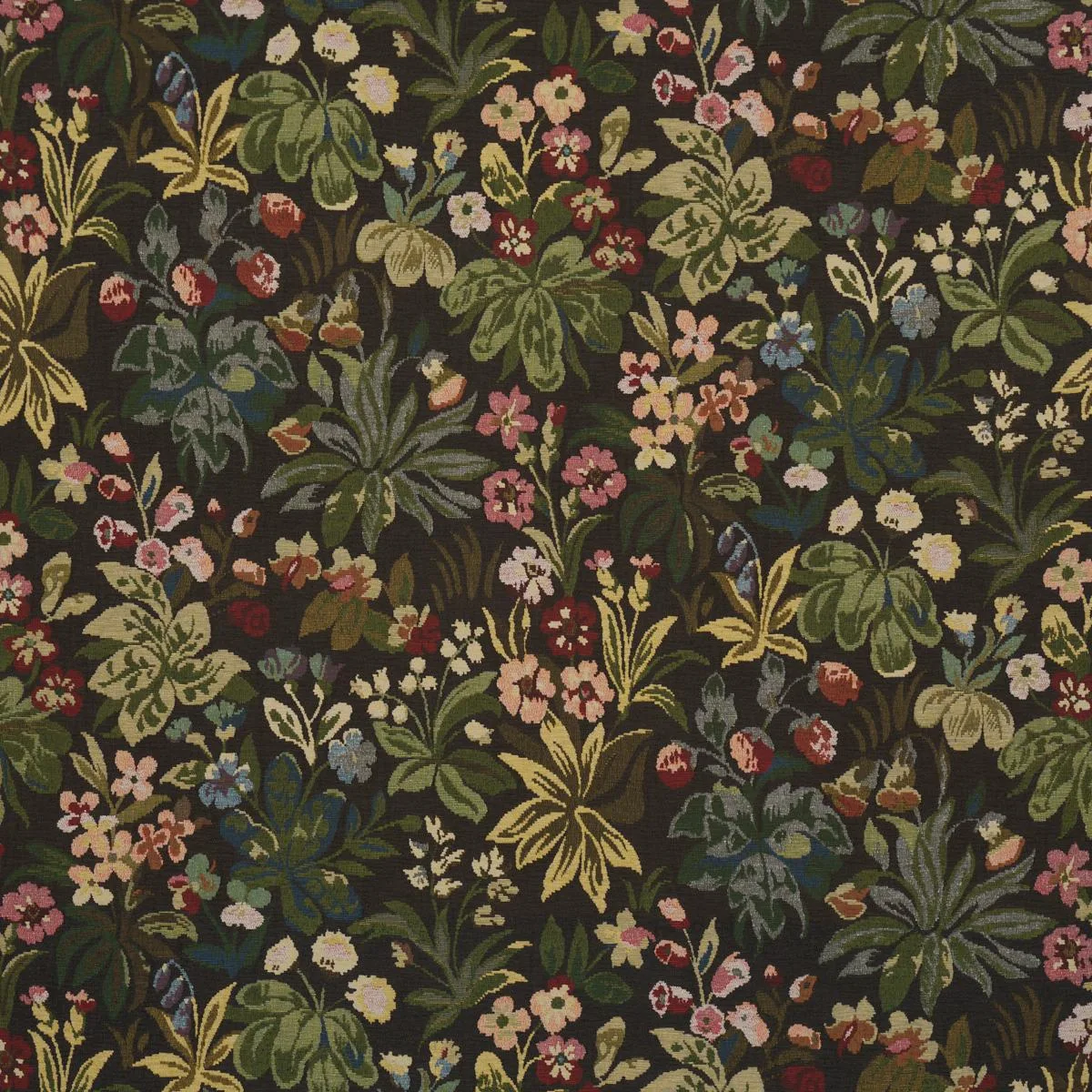 Schumacher 86600 Flower Garden Tapestry Multi fabric swatch