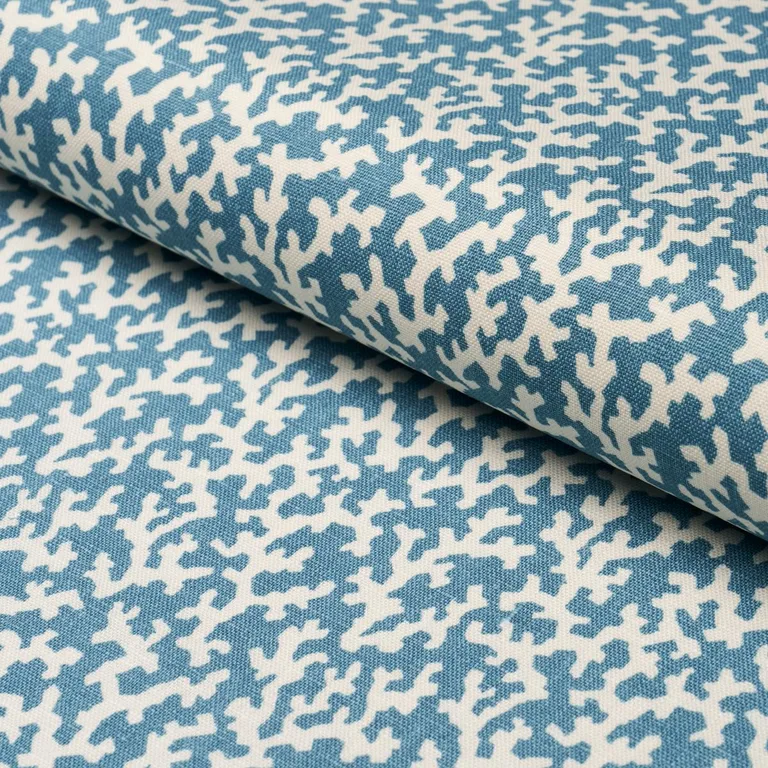 Schumacher 182091 Folly Marine fabric swatch