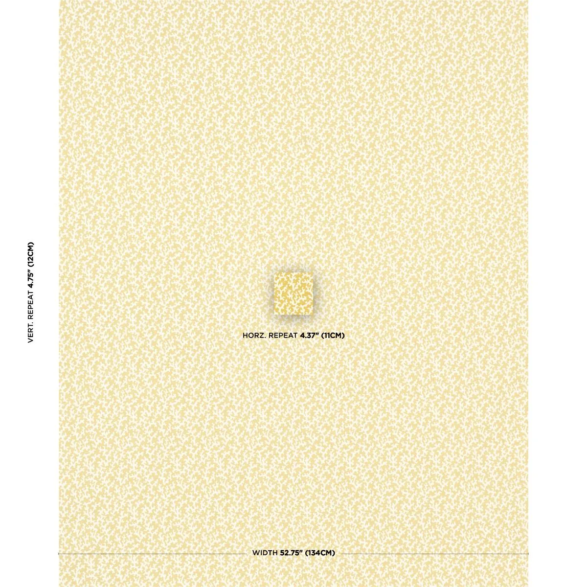 Schumacher 176128 Folly Mimosa fabric swatch