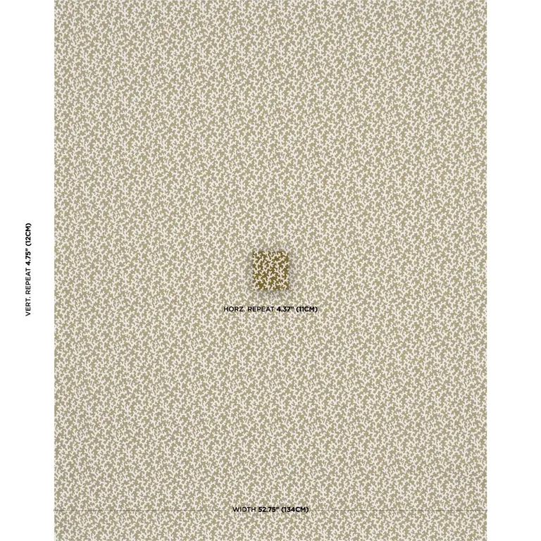 Schumacher 176129 Folly Olive fabric swatch
