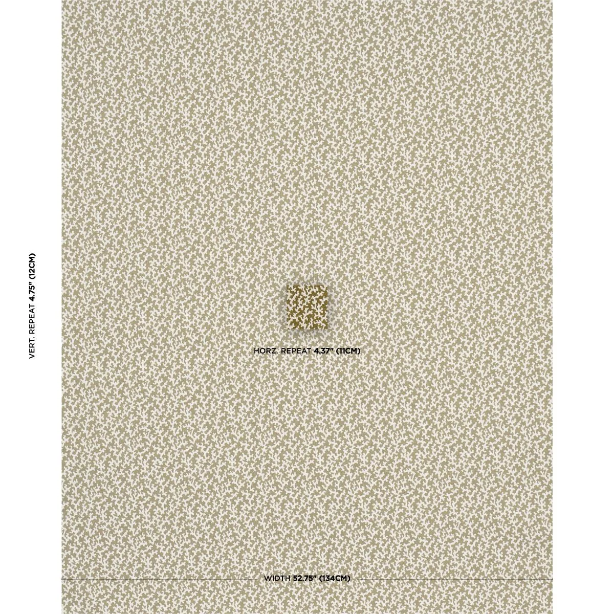 Schumacher 176129 Folly Olive fabric swatch