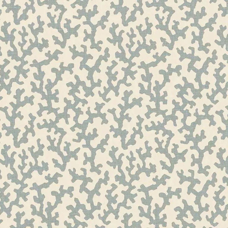 Schumacher 176124 Folly Orpington Blue fabric swatch