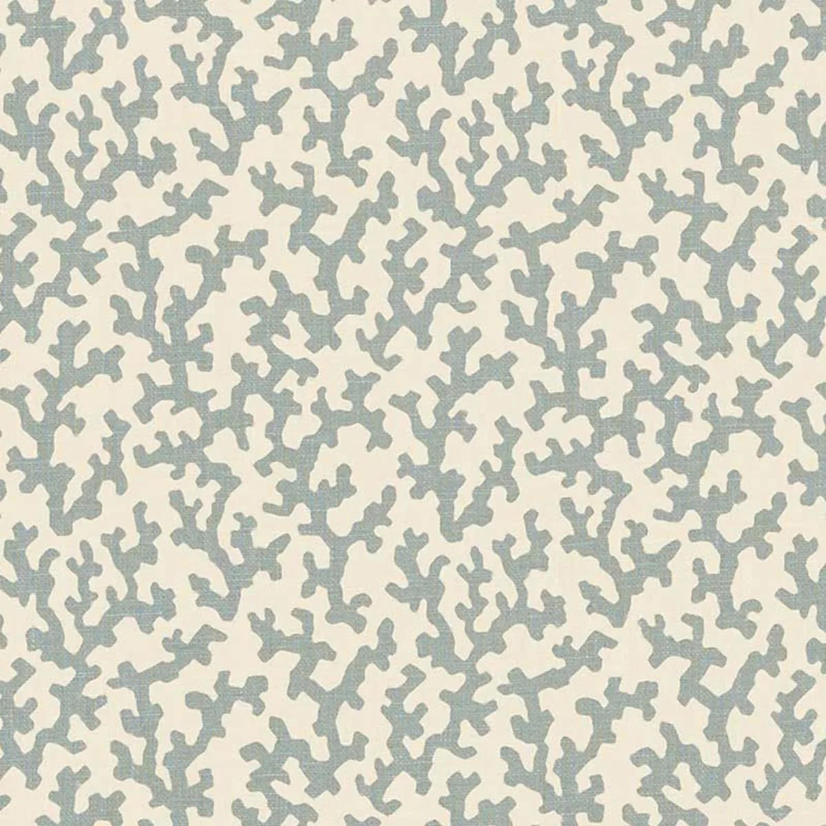Schumacher 176124 Folly Orpington Blue fabric swatch