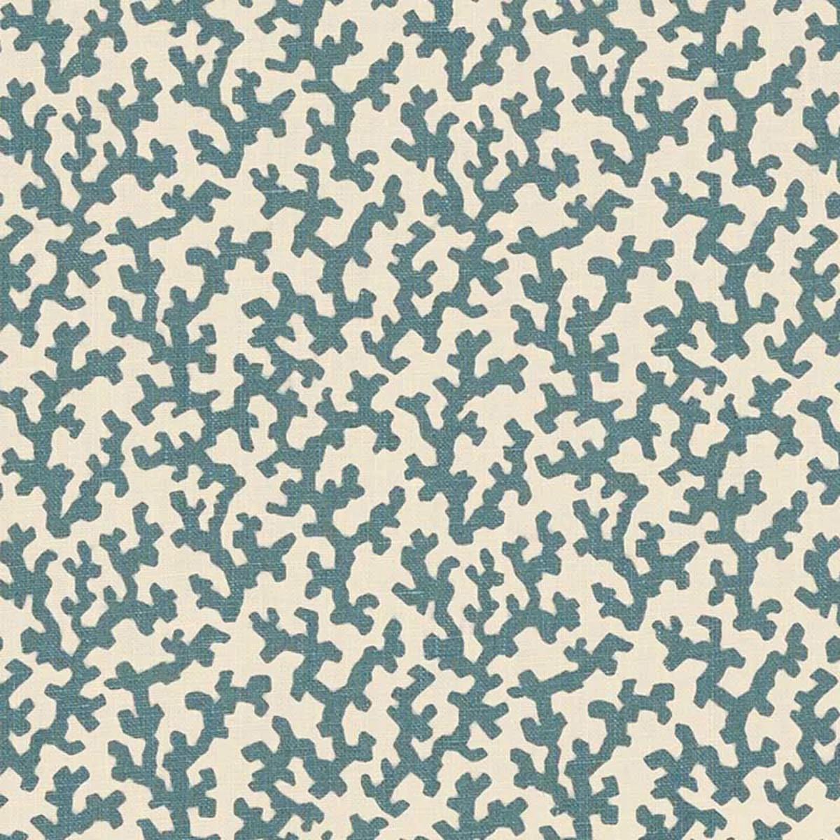 Schumacher 176125 Folly Peacock Blue fabric swatch