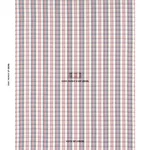 Schumacher 84720 Fonda Hand Woven Plaid Rouge & Navy fabric swatch