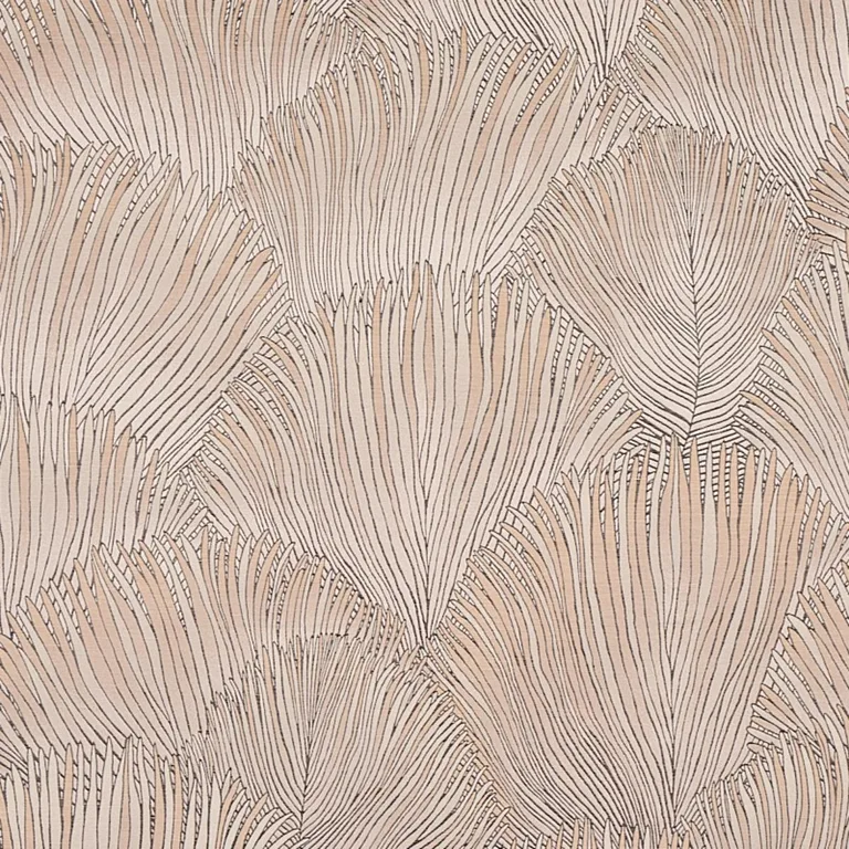 Schumacher 80552 Fondale Ivory fabric swatch