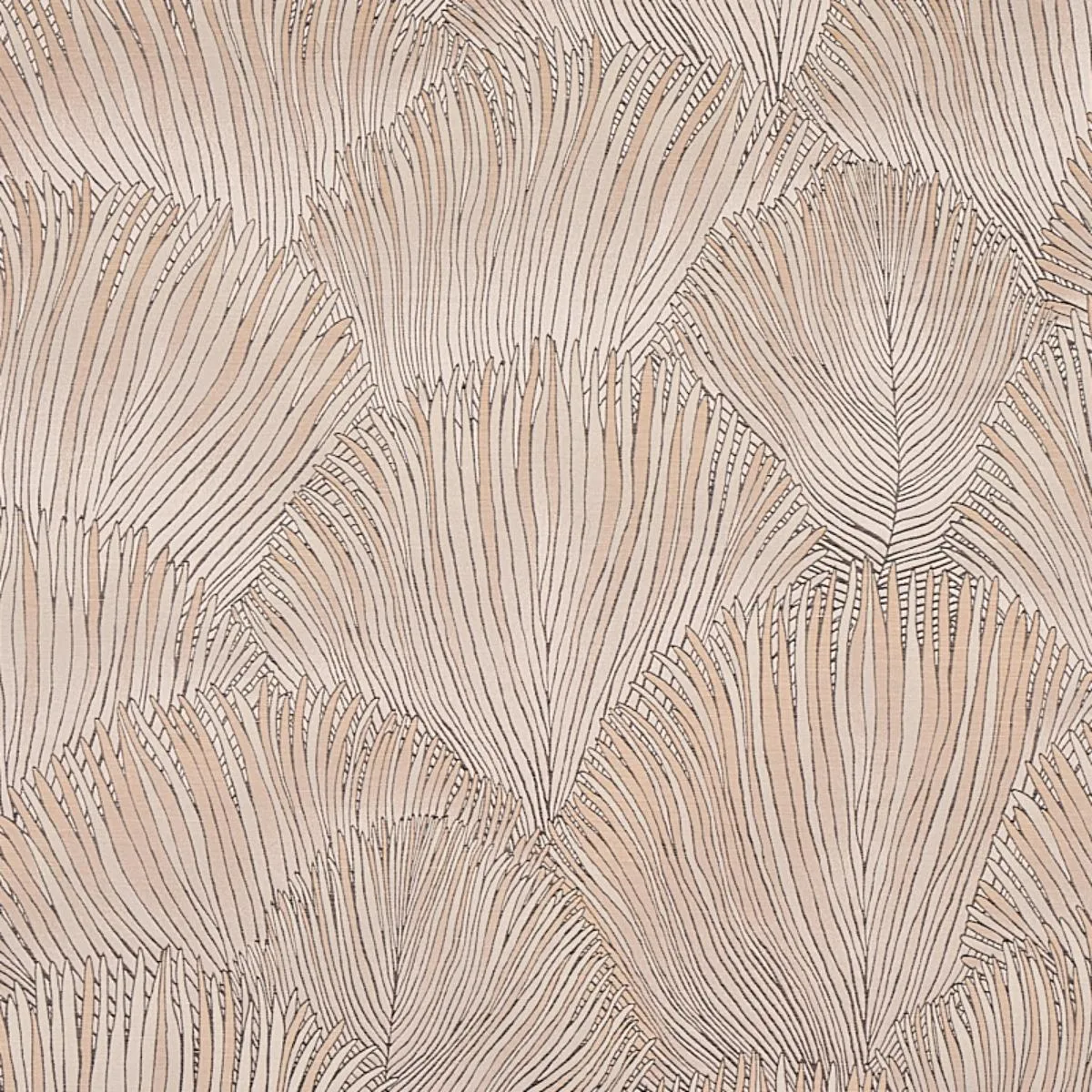Schumacher 80552 Fondale Ivory fabric swatch