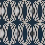 Schumacher 182322 Fontana Hand Print Indigo fabric swatch