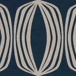 Schumacher 182322 Fontana Hand Print Indigo fabric swatch
