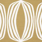 Schumacher 182321 Fontana Hand Print Ochre fabric swatch