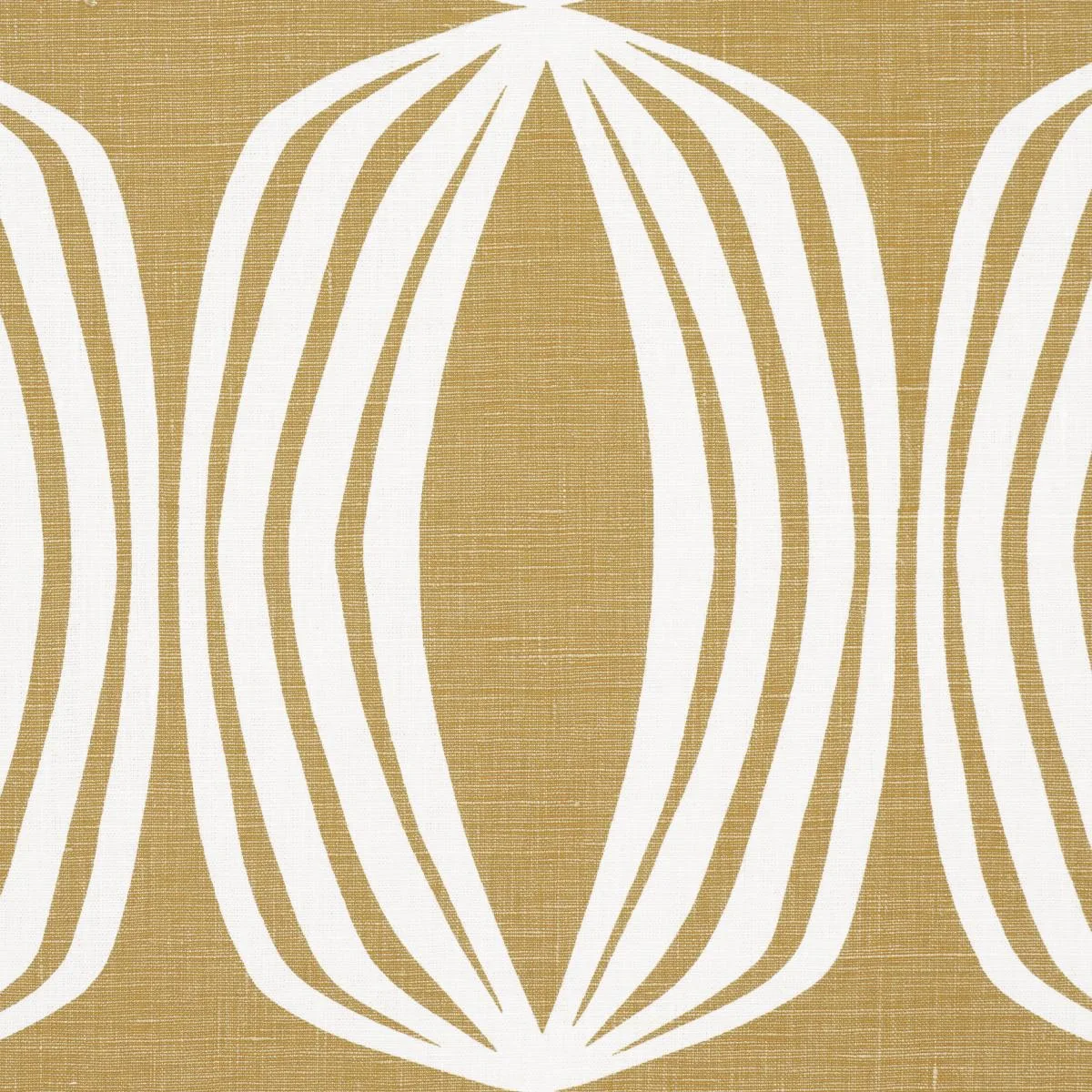 Schumacher 182321 Fontana Hand Print Ochre fabric swatch