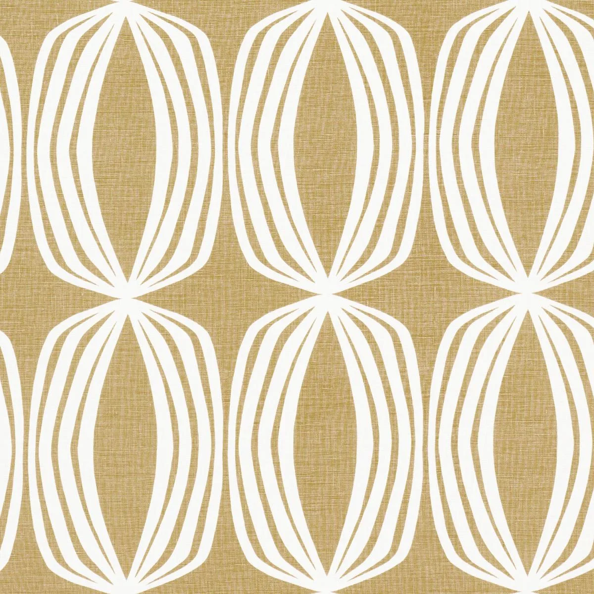 Schumacher 182321 Fontana Hand Print Ochre fabric swatch