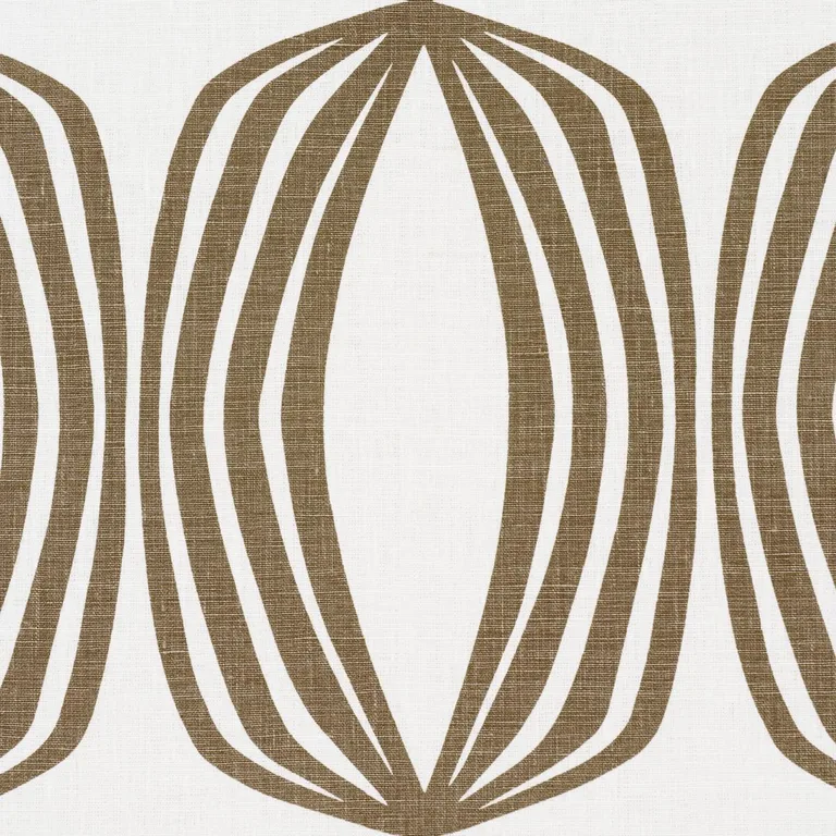Schumacher 182320 Fontana Hand Print Peat fabric swatch