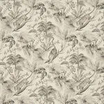 Schumacher 85100 Forest Canopy Black & Ivory fabric swatch