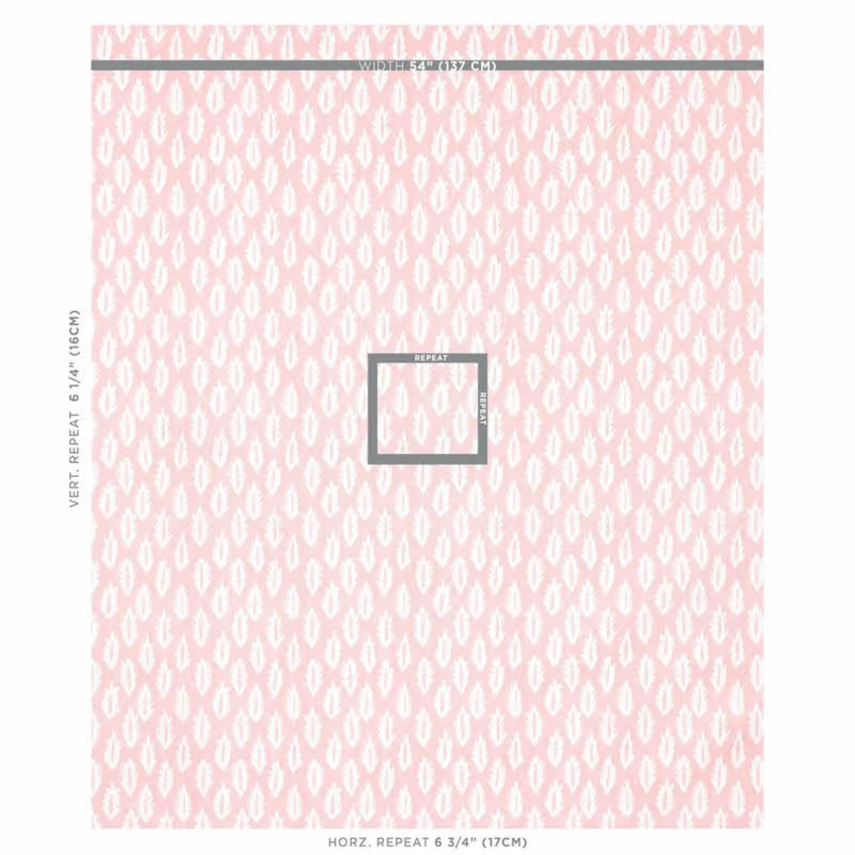Schumacher 179121 Forest Pink fabric swatch