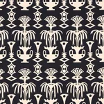 Schumacher 181502 Fountain Grass Black fabric swatch