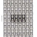 Schumacher 181502 Fountain Grass Black fabric swatch