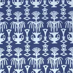 Schumacher 181501 Fountain Grass Blues fabric swatch