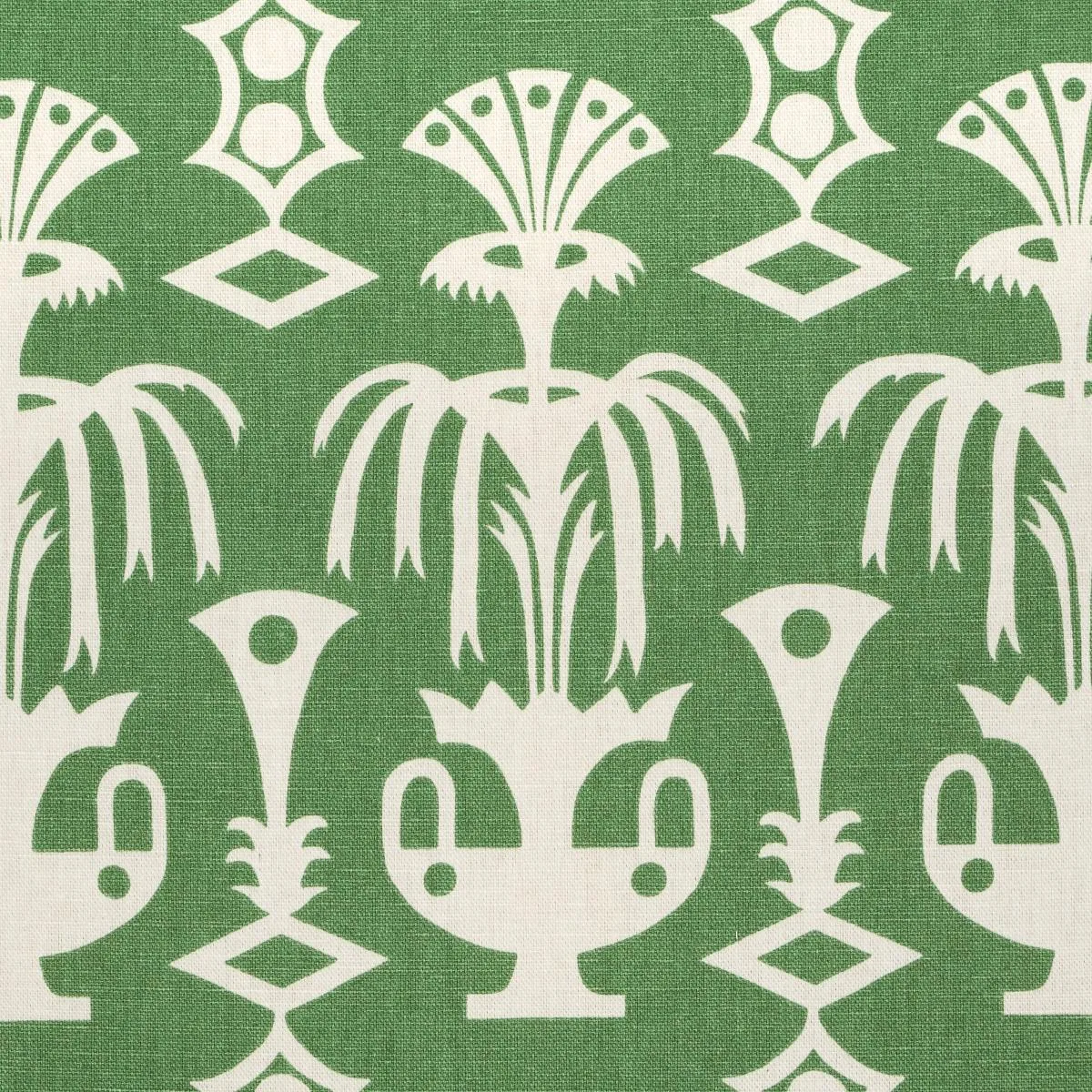 Schumacher 181500 Fountain Grass Green fabric swatch