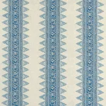 Schumacher 180721 Foxglove Indoor/Outdoor Indigo fabric swatch
