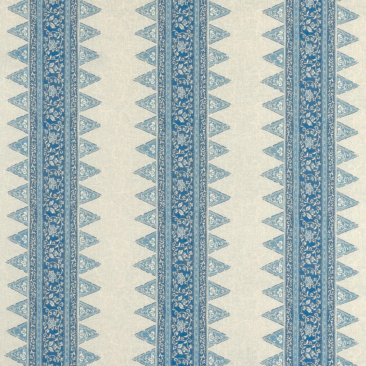 Schumacher 180721 Foxglove Indoor/Outdoor Indigo fabric swatch